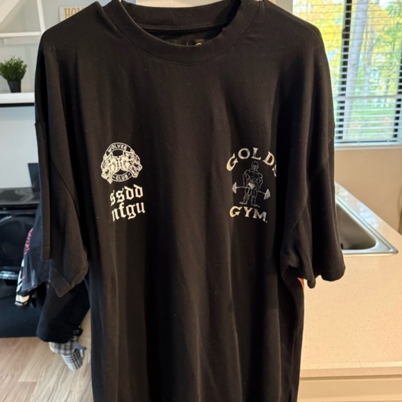 Darc Sport x Gold's Gym Crossover L Oversized Blk Tee - Picture 9 of 9